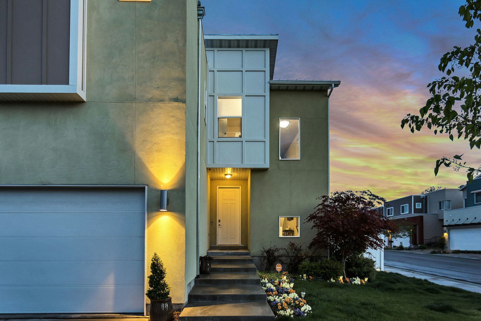 Bright architectural detail